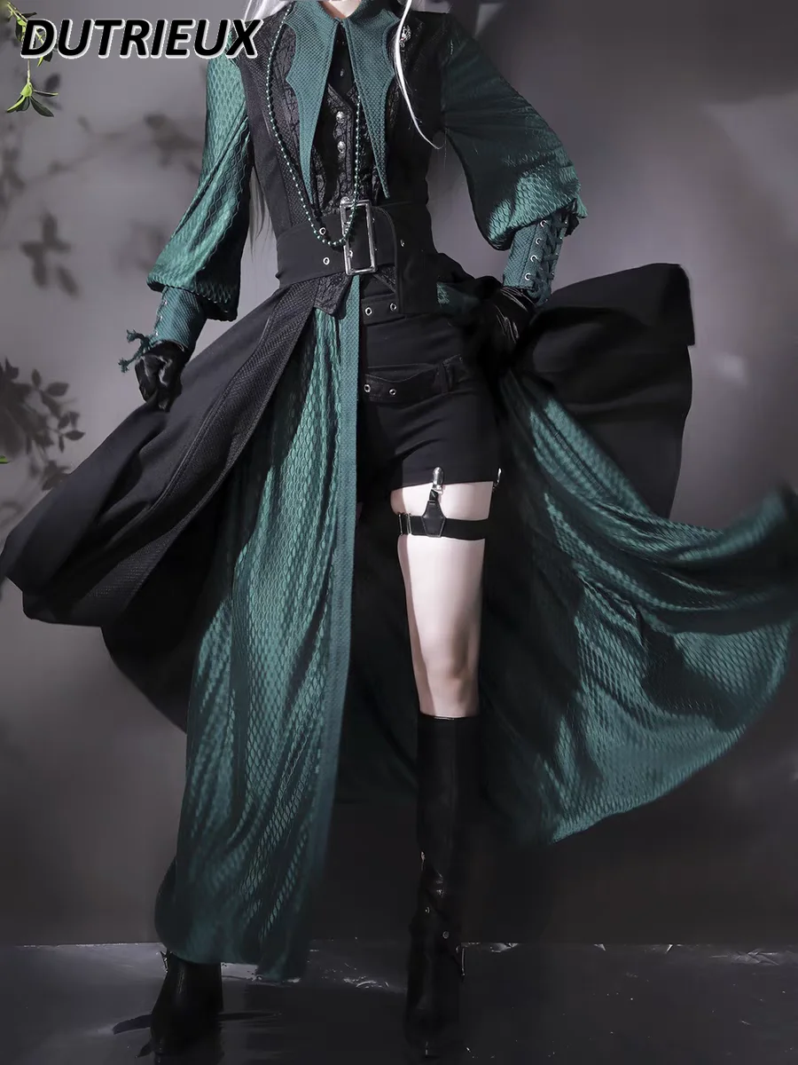 Slim Fit Suit Set - Japoński gotycki styl Lolita 2026, długa,