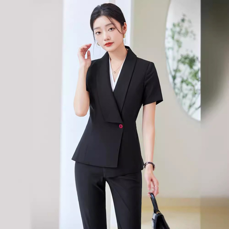 Dress Pant Flat Front - Letni komplet elegancki: sukienka z krótkim