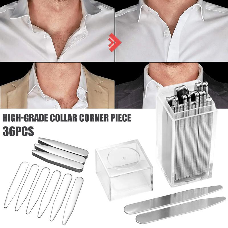 Collar Stay Metal - 36 szt. Stalowych Fiszbin do Kołnierzyków