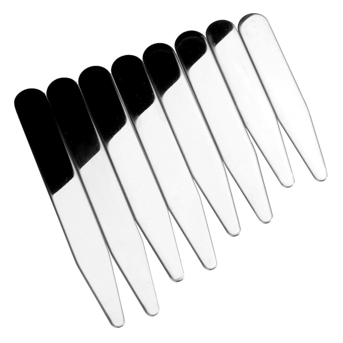 Collar Stay Metal - 8 szt. metalowych usztywniaczy kołnierzyka w