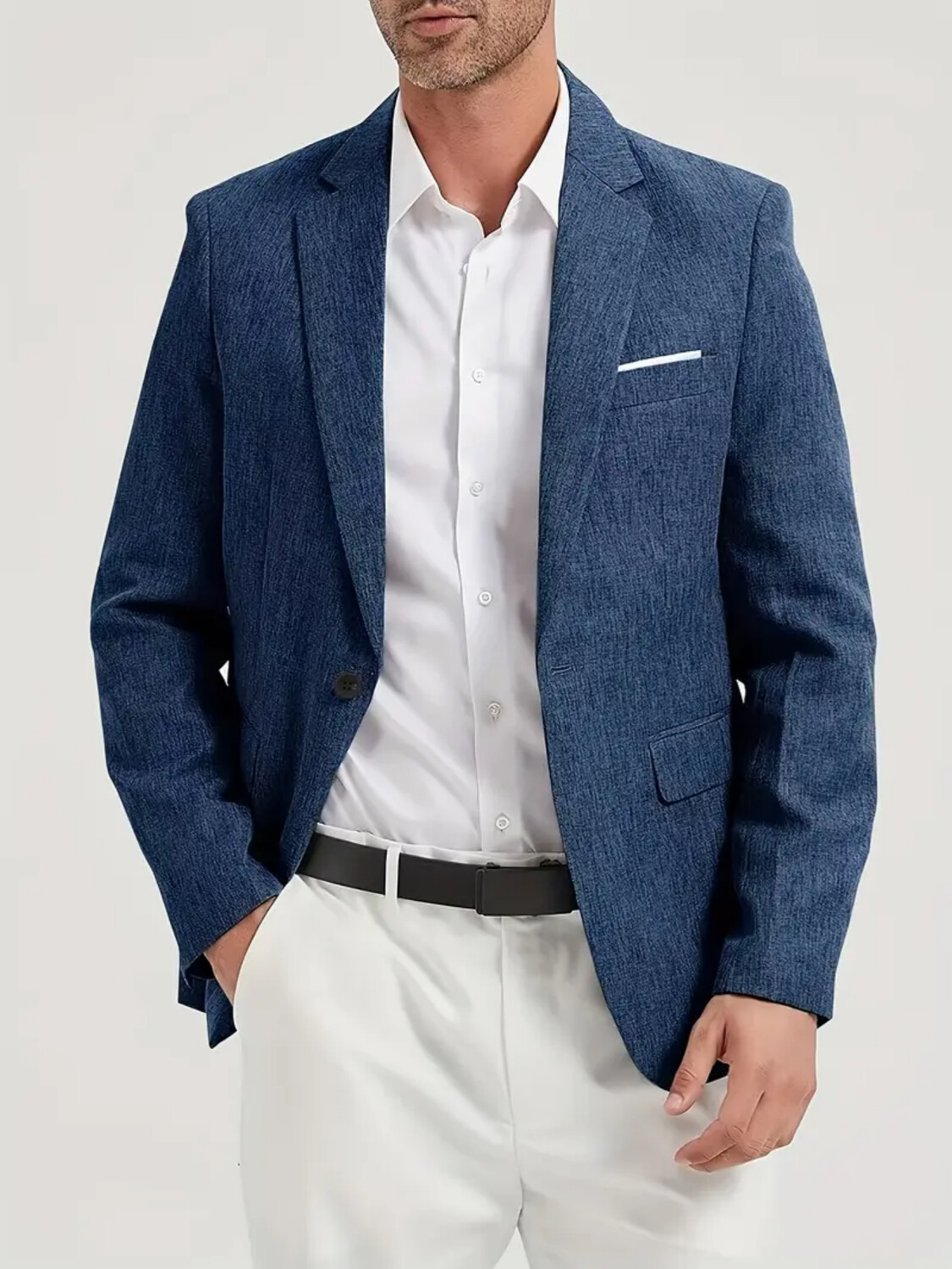 Elegant Formal Men'S Wear - Męska marynarka garniturowa jednorzędowa casualowa modna