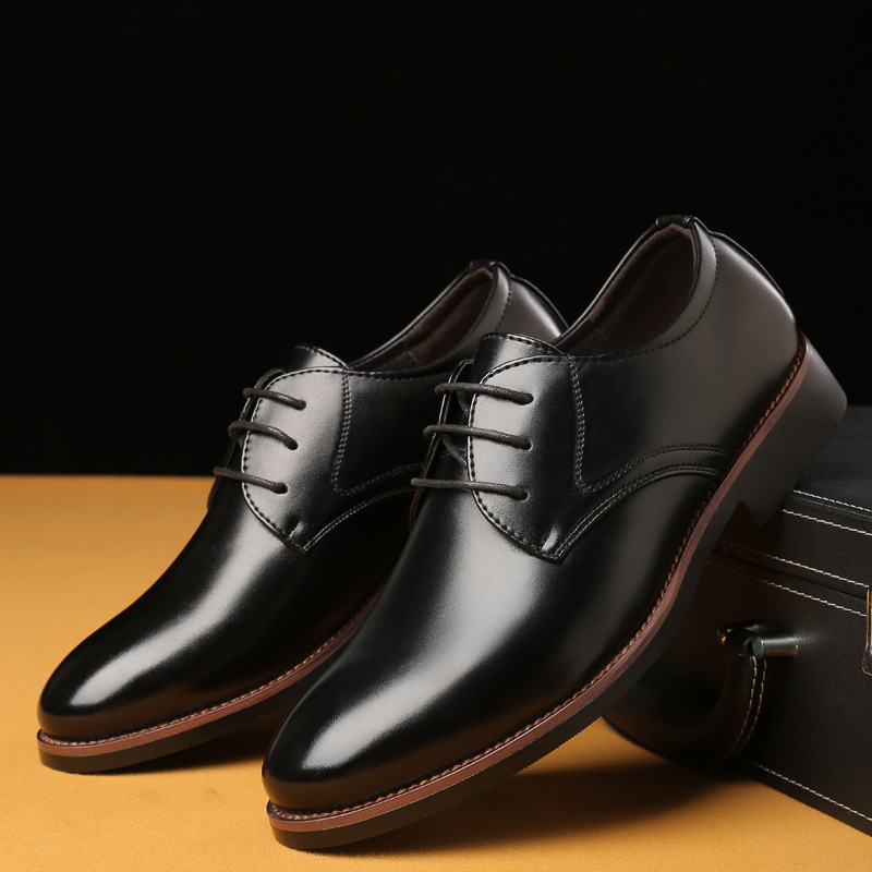 Men Formal Wear Wedding - Męskie skórzane buty wizytowe, eleganckie, codzienne,