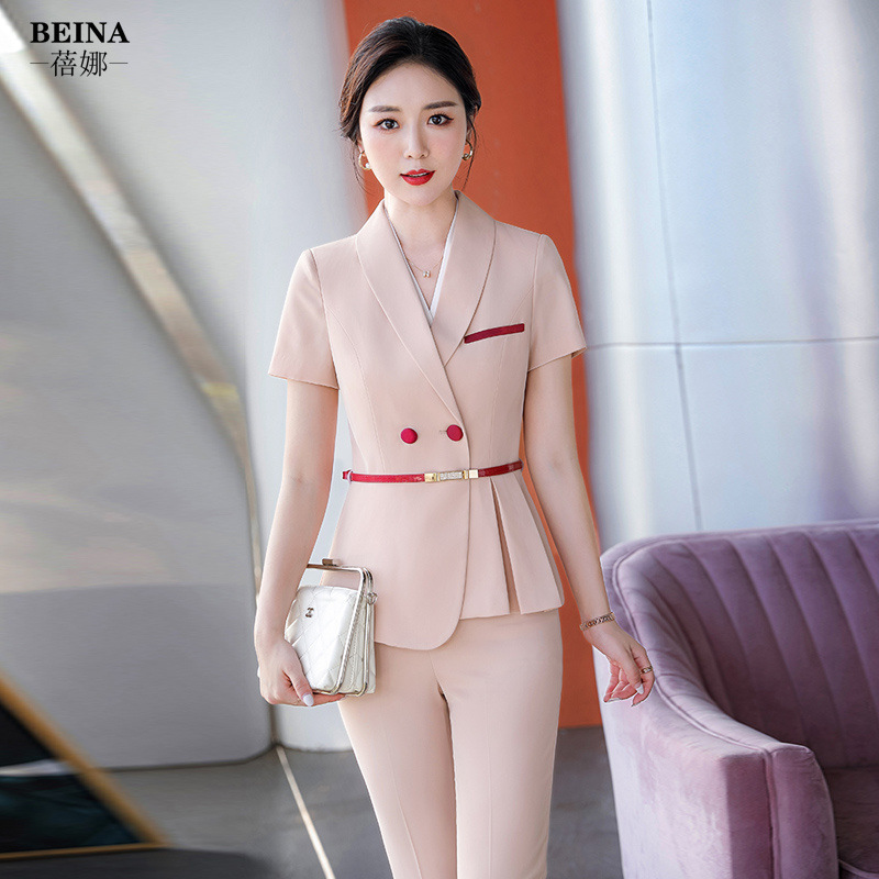 Dress Pant Flat Front - Profesjonalny garnitur damski letni elegancki z