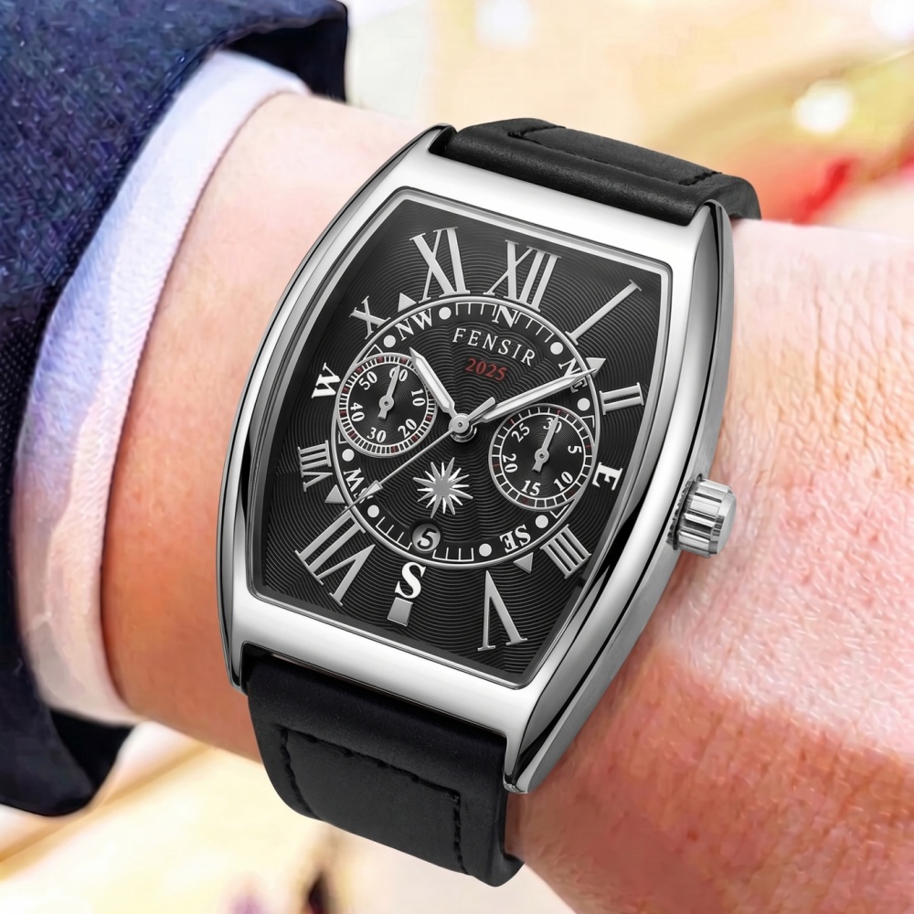 Men'S Holiday Formal Wear - Luksusowy męski zegarek z kwarcowym mechanizmem