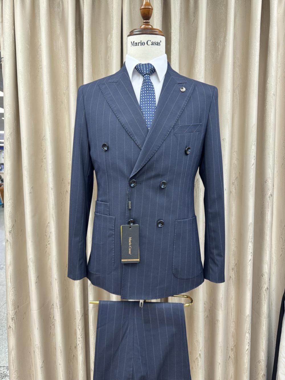 Nowy garnitur w paski 2-części – Elegant Formal Men'S Wear recenzja i cena