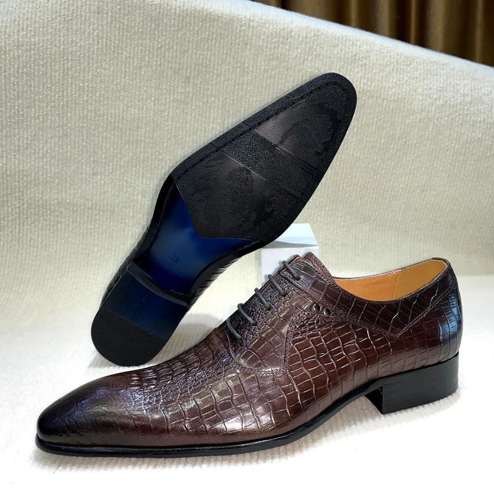 Włoskie luksusowe męskie buty  – Men Formal Wear Wedding recenzja i cena