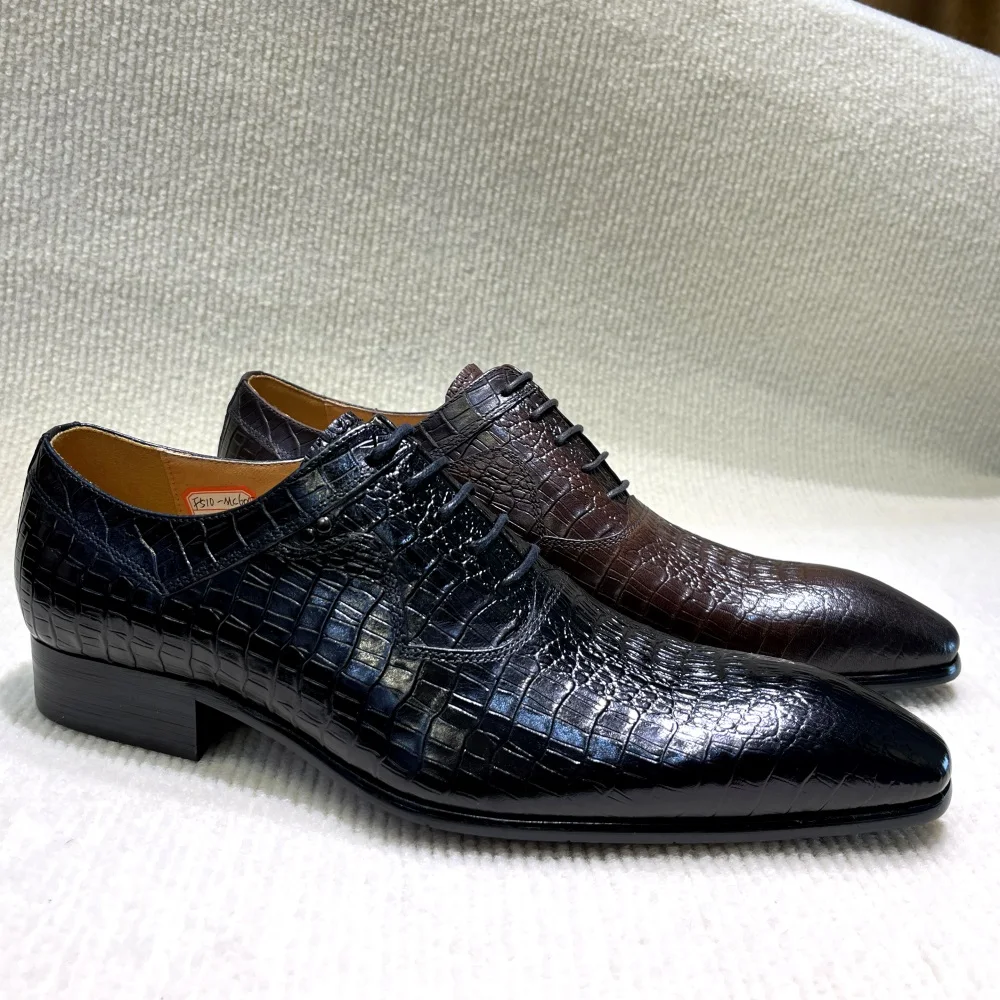 Włoskie luksusowe męskie buty  – Men Formal Wear Wedding recenzja i cena