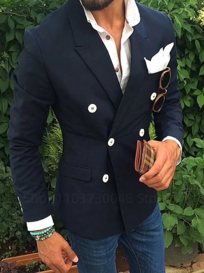 Garnitury ślubne męskie 6XL, m – Men Formal Wear With Blazer recenzja i cena
