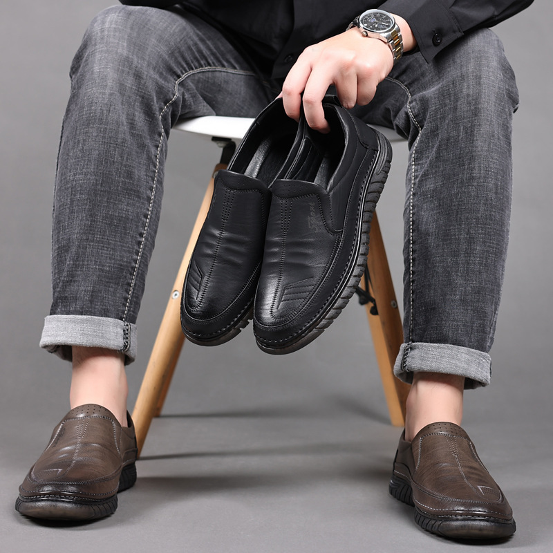 Skórzane buty Męskie buty na c – Formal Upper Wear Men recenzja i cena