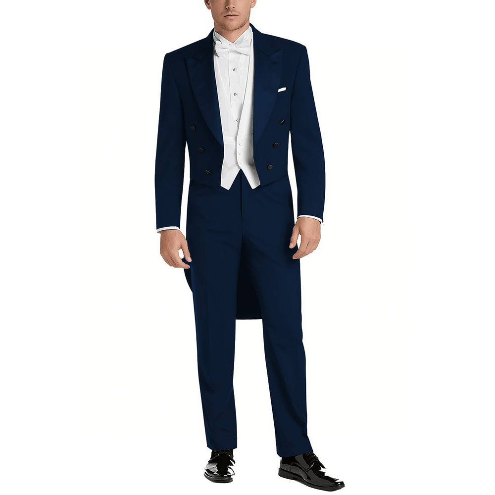 Męski garnitur satynowy z klap – Elegant Formal Men'S Wear recenzja i cena