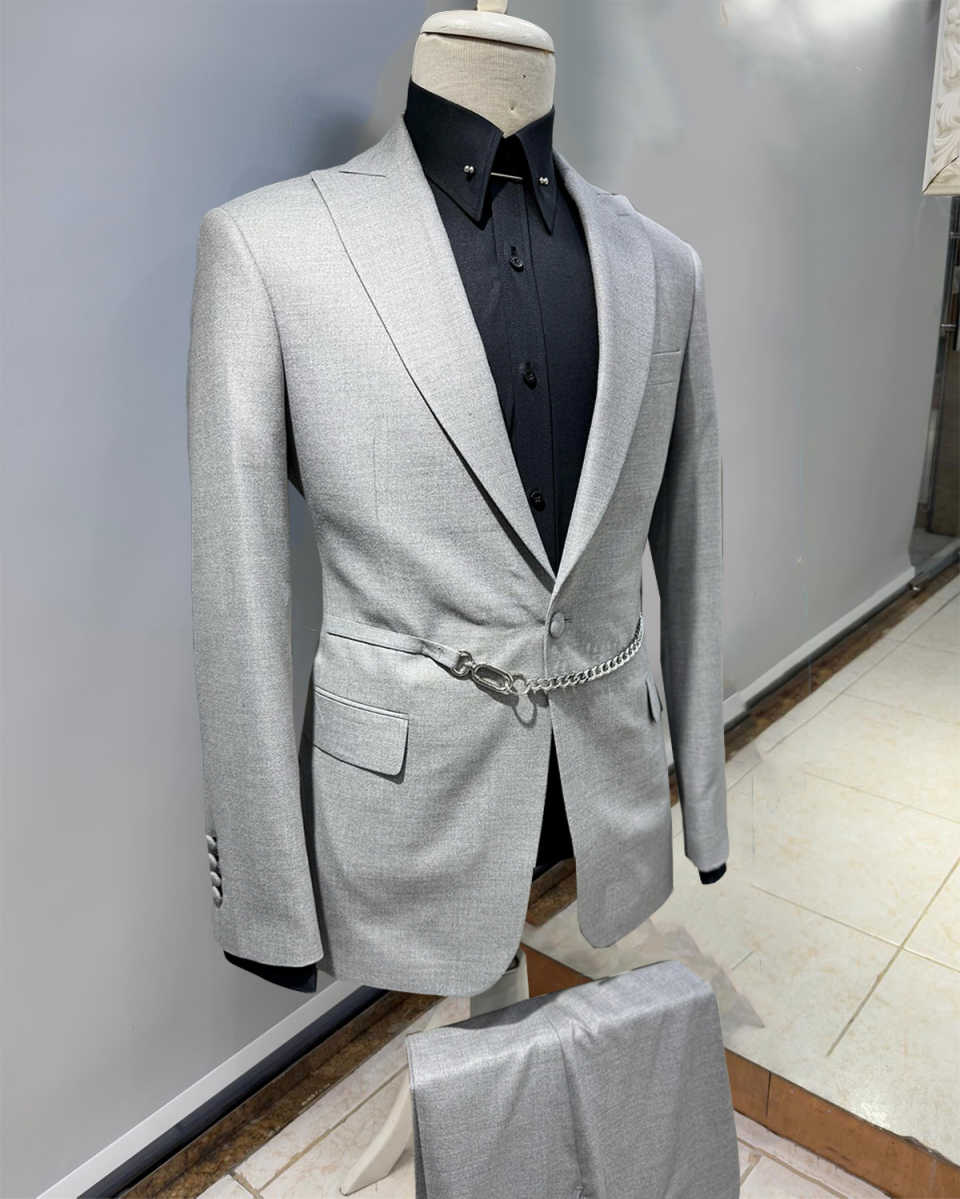 Męskie garnitury casualowe 3-c – Men Formal Wear Pants recenzja i cena