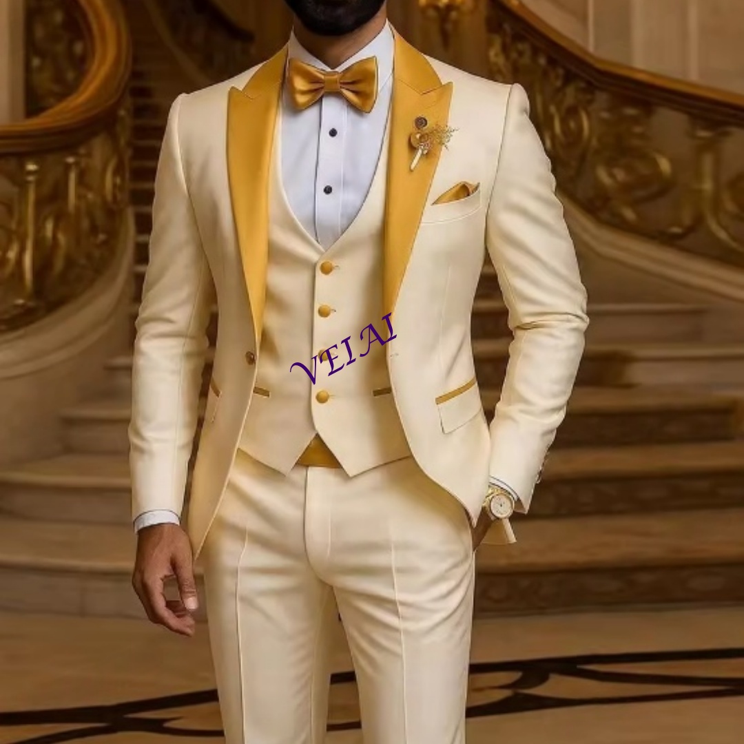 Złoty Kołnierz na Zamówienie,  – Men Formal Wear Wedding recenzja i cena