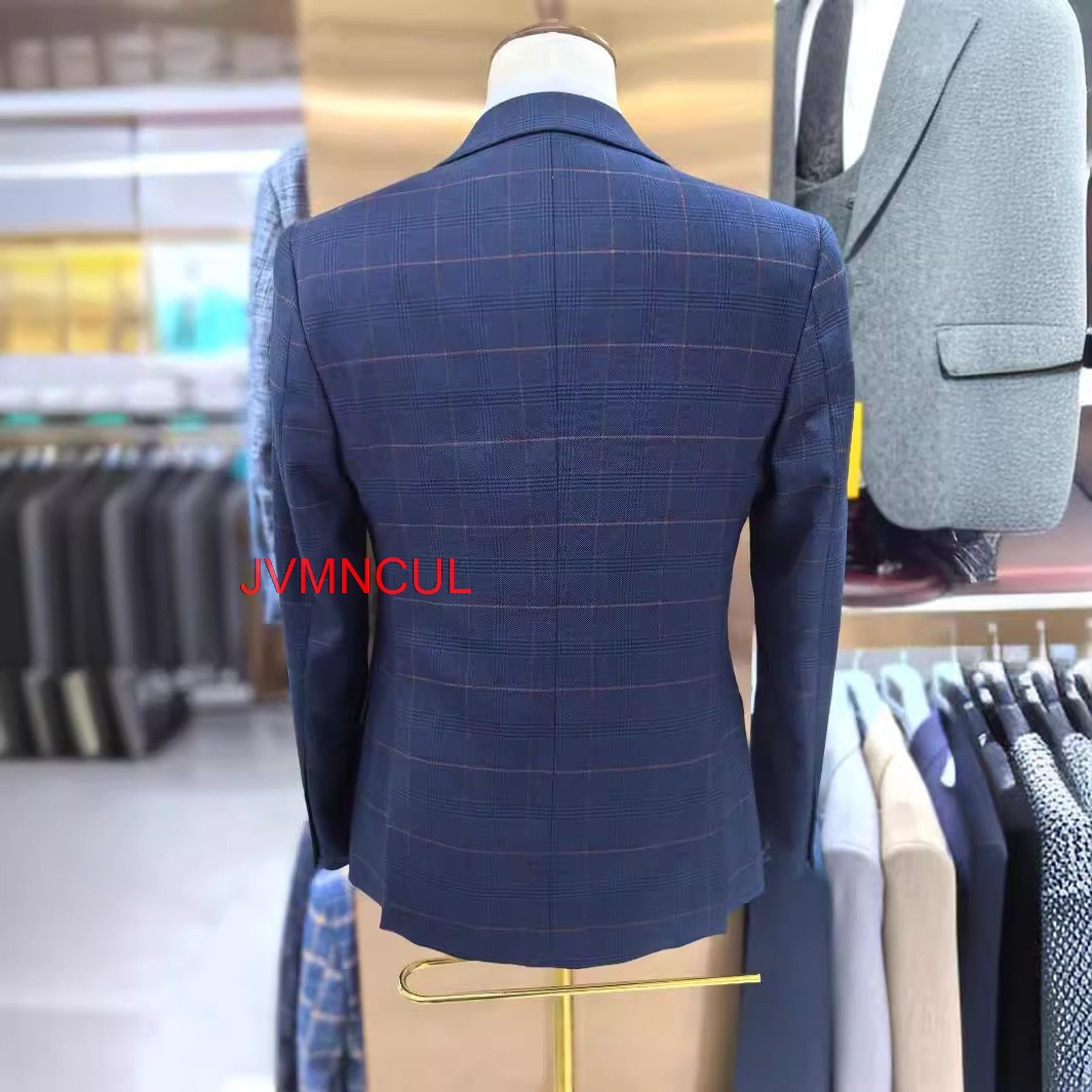 Męski garnitur w kratę, 3-częś – Men Formal Wear Pants recenzja i cena