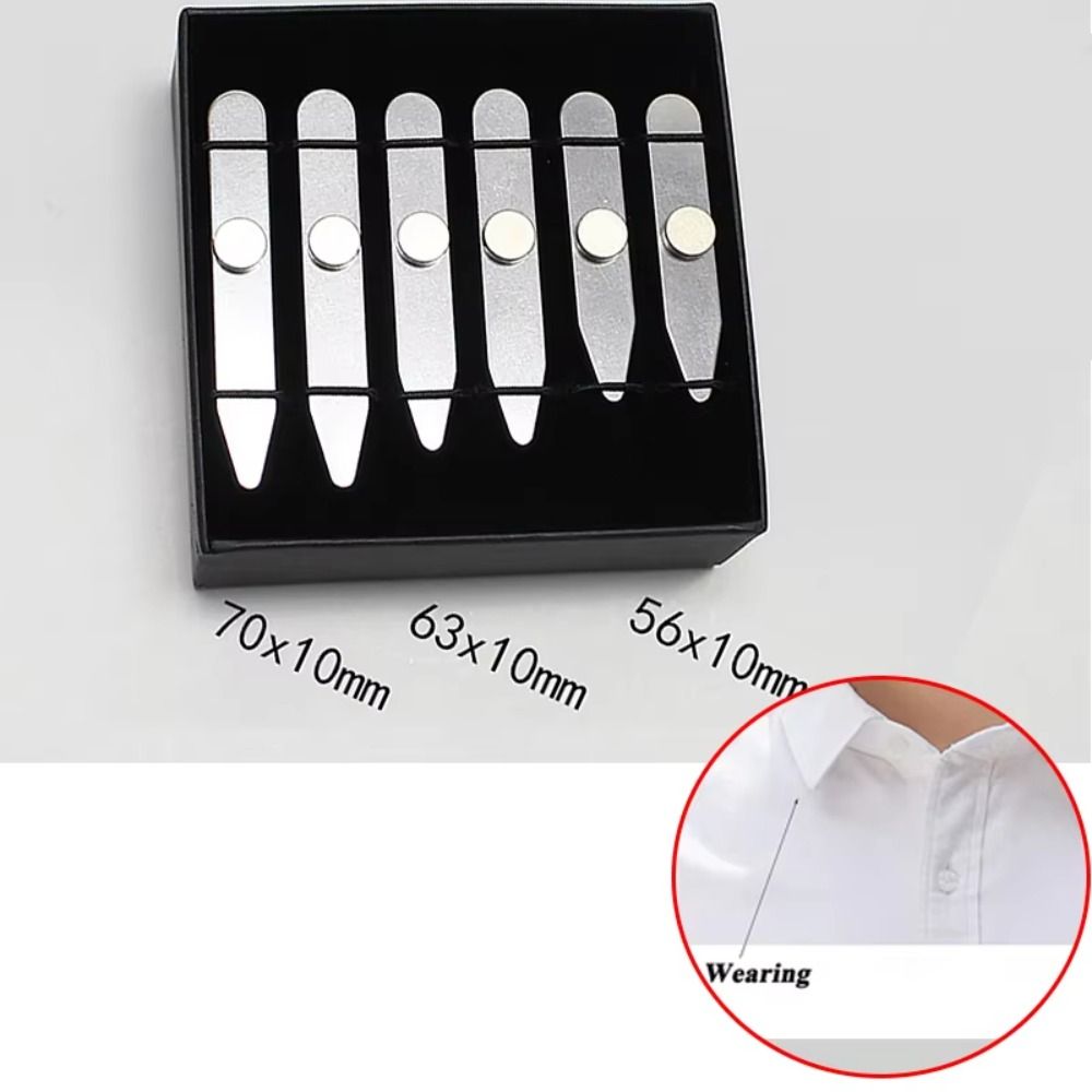 6 szt. Nowe, magnetyczne wkład – Collar Stay Metal recenzja i cena