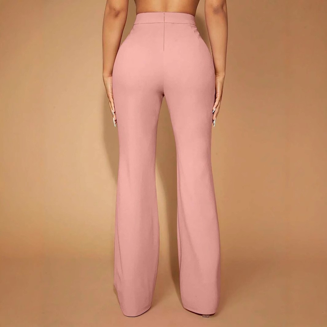 Letnie damskie spodnie z wysok – Dress Pant Flat Front recenzja i cena