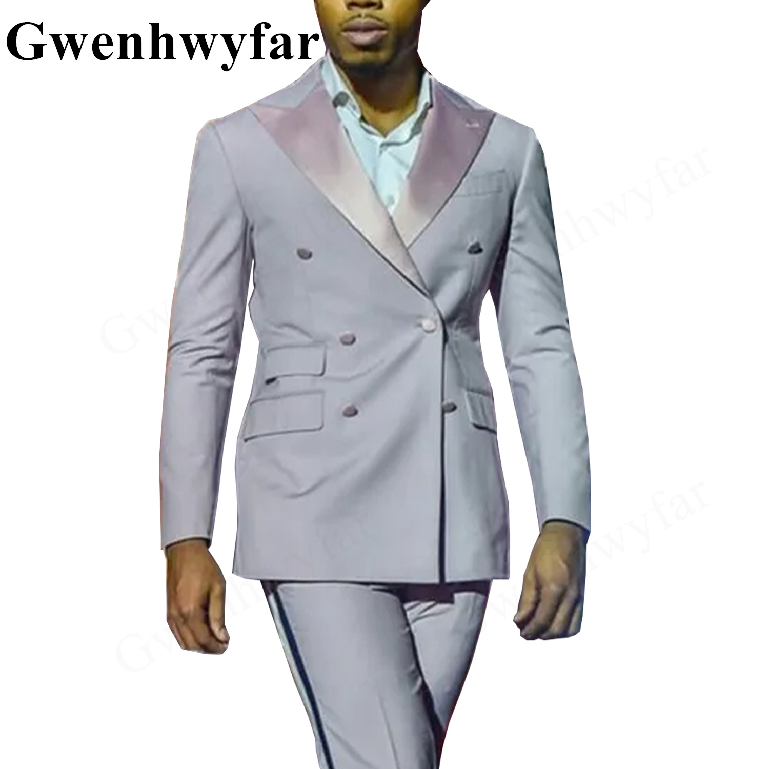 Gwenhwyfar Nowe Jasnoróżowe Ga – Men Formal Wear Pants recenzja i cena