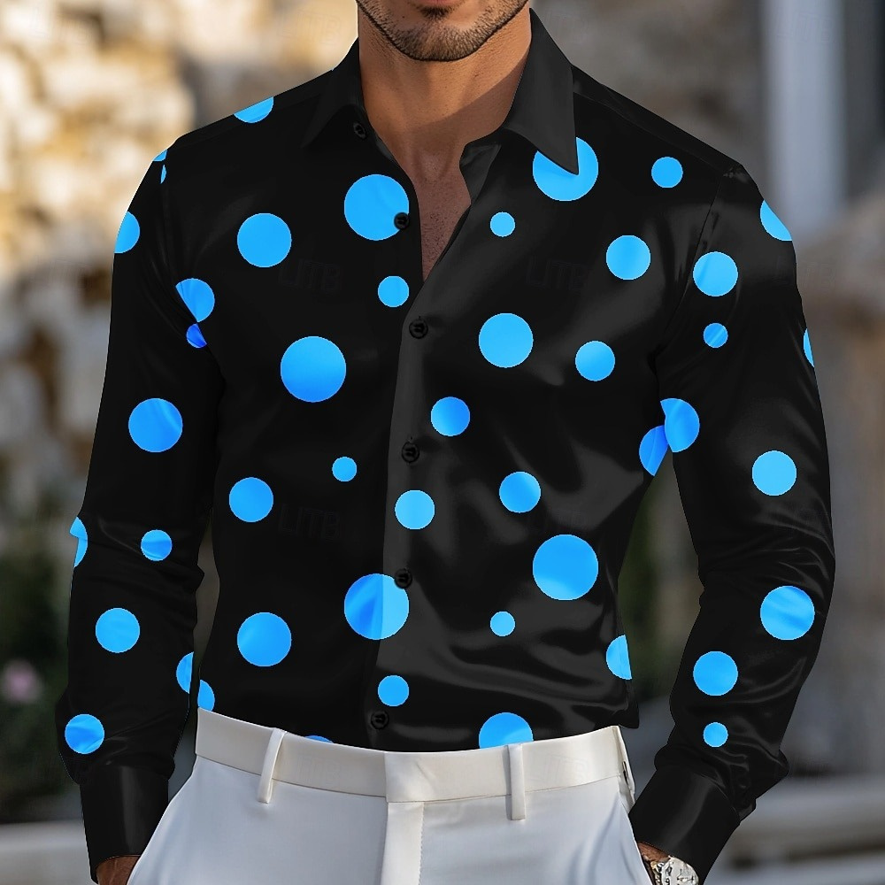 Męska koszula w geometryczne k – Men'S Holiday Formal Wear recenzja i cena