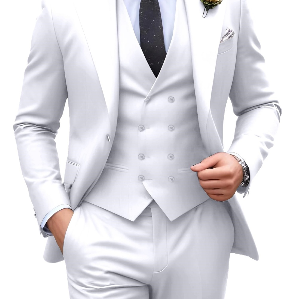 3-częściowe garnitury męskie w – Men Formal Wear Pants recenzja i cena
