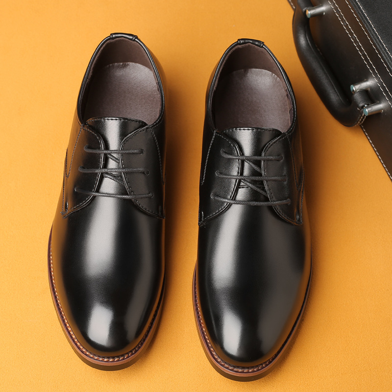 Męskie skórzane buty wizytowe, – Men Formal Wear Wedding recenzja i cena