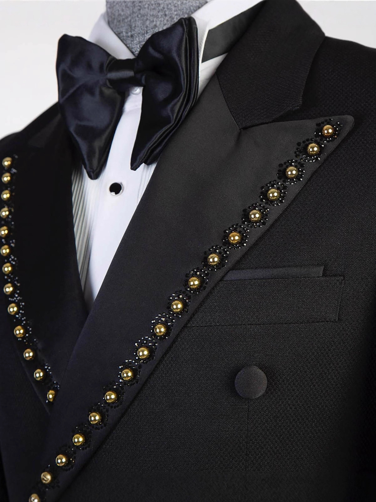 Dwurzędowe, zdobione koralikam – Men Formal Wear Wedding recenzja i cena