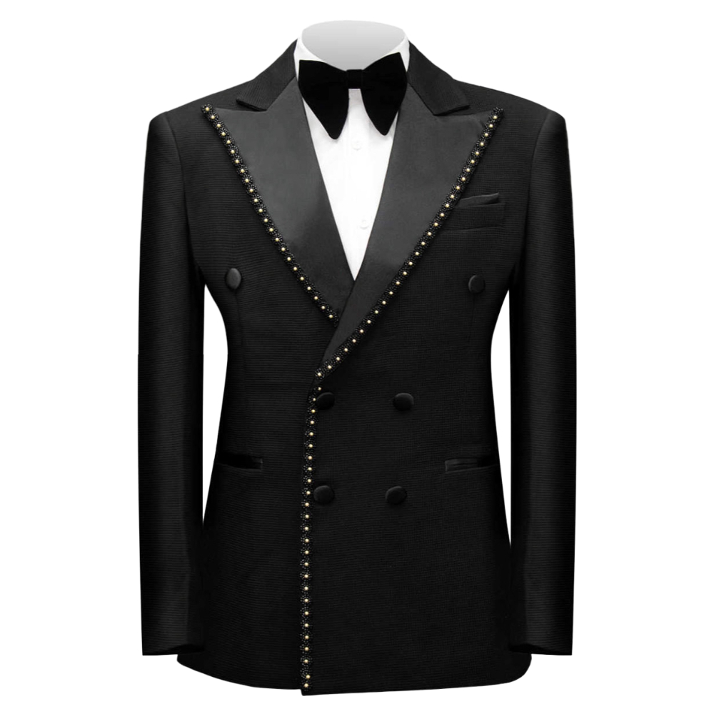 Dwurzędowe, zdobione koralikam – Men Formal Wear Wedding recenzja i cena