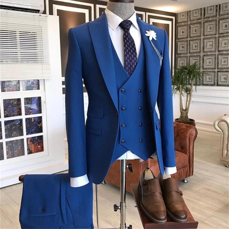 2021 bordowy podwójnie zapinan – Men Formal Wear With Blazer recenzja i cena