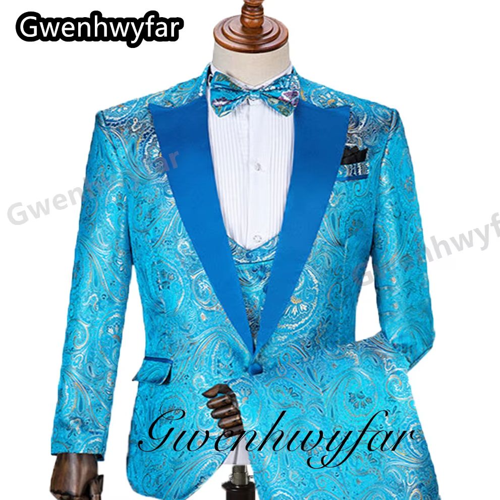 Gwenhwyfar Wzorzyste Garnitury – Men Formal Wear Pants recenzja i cena
