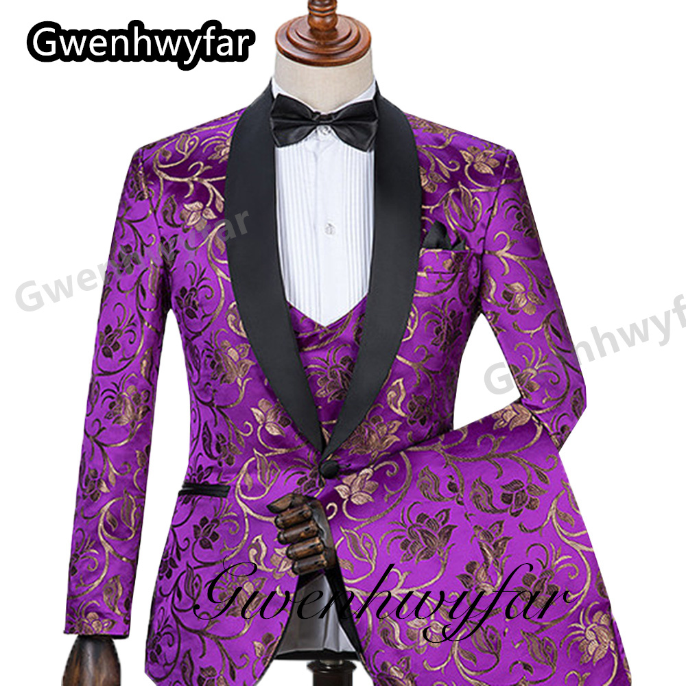 Gwenhwyfar Wzorzyste Garnitury – Men Formal Wear Pants recenzja i cena