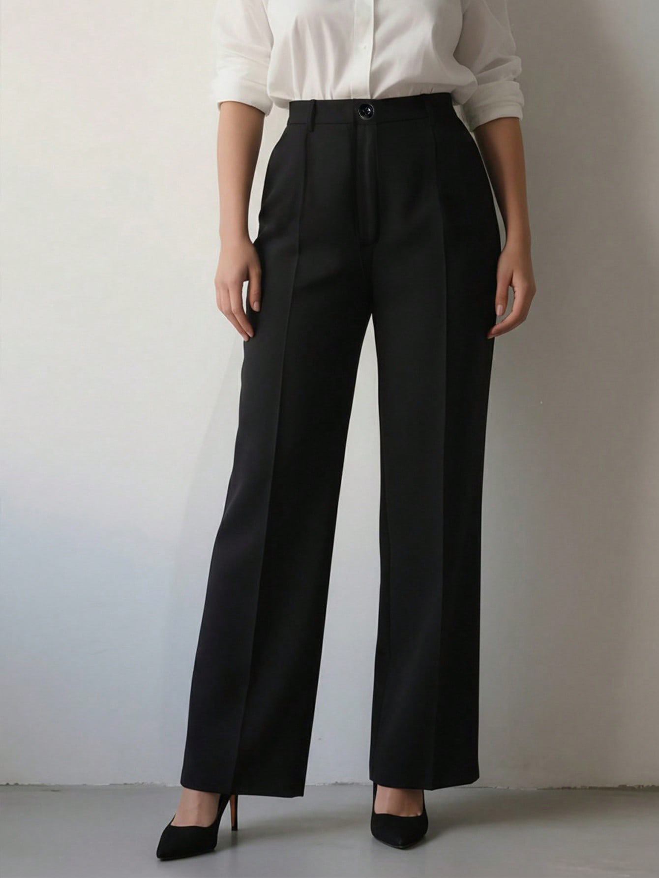 Damskie spodnie garniturowe z  – Dress Pant Flat Front recenzja i cena