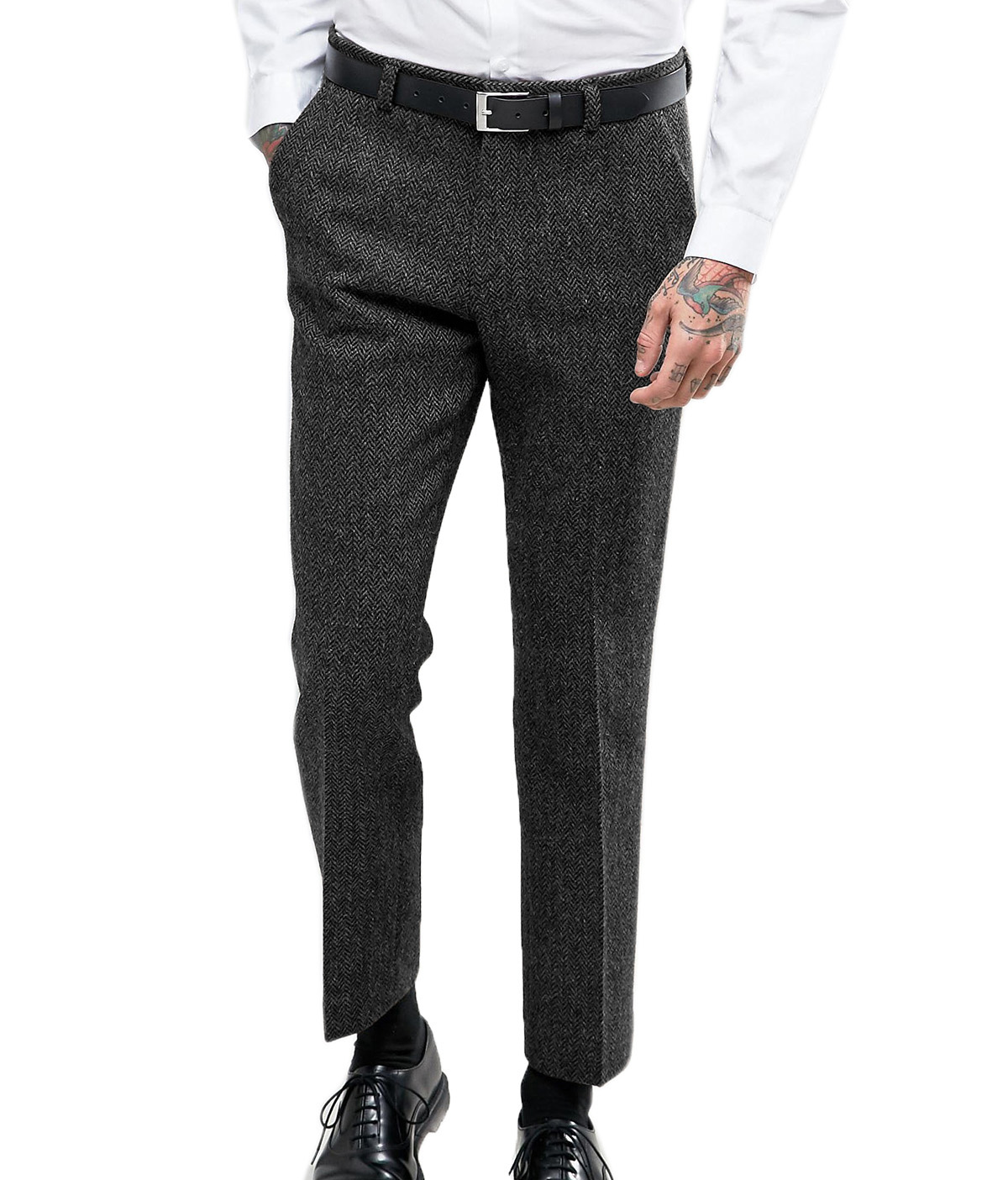Męski garnitur formalny biznes – Dress Pant Flat Front recenzja i cena