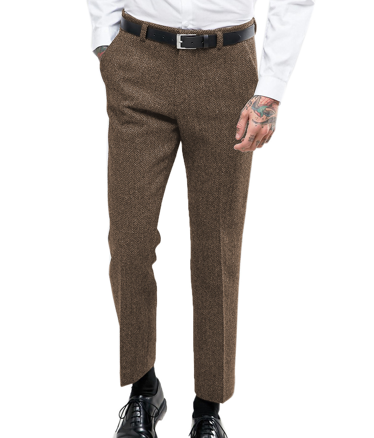 Męski garnitur formalny biznes – Dress Pant Flat Front recenzja i cena