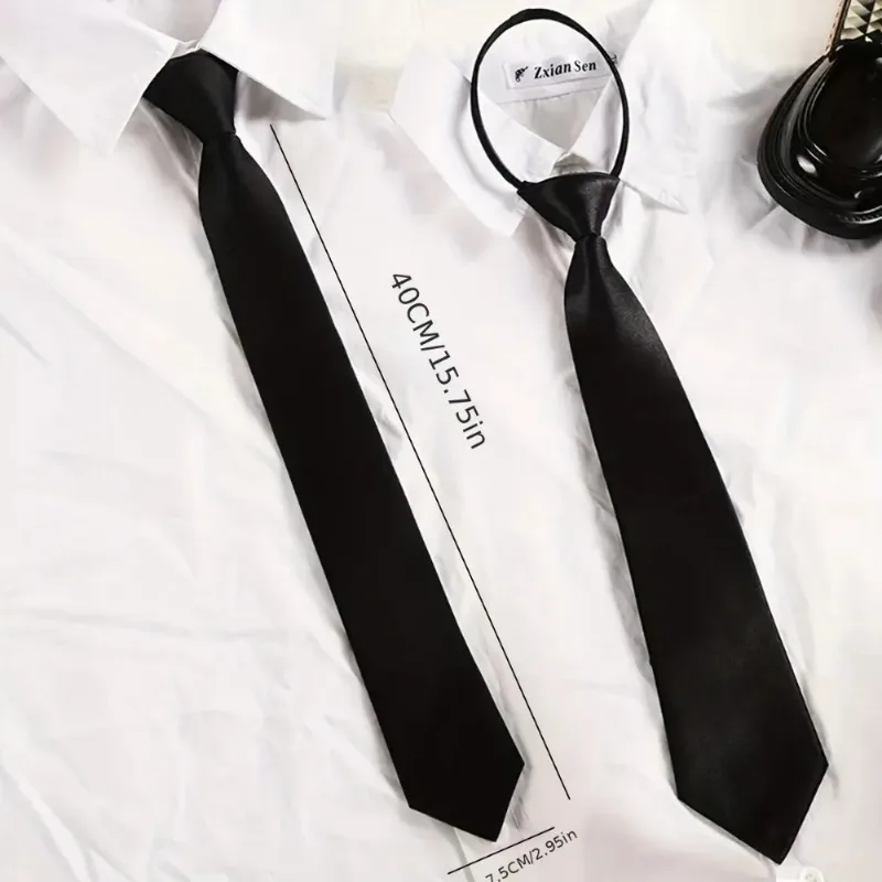 Matowa Czarna Krawatka na Klip – Men'S Formal Wear For Funeral recenzja i cena