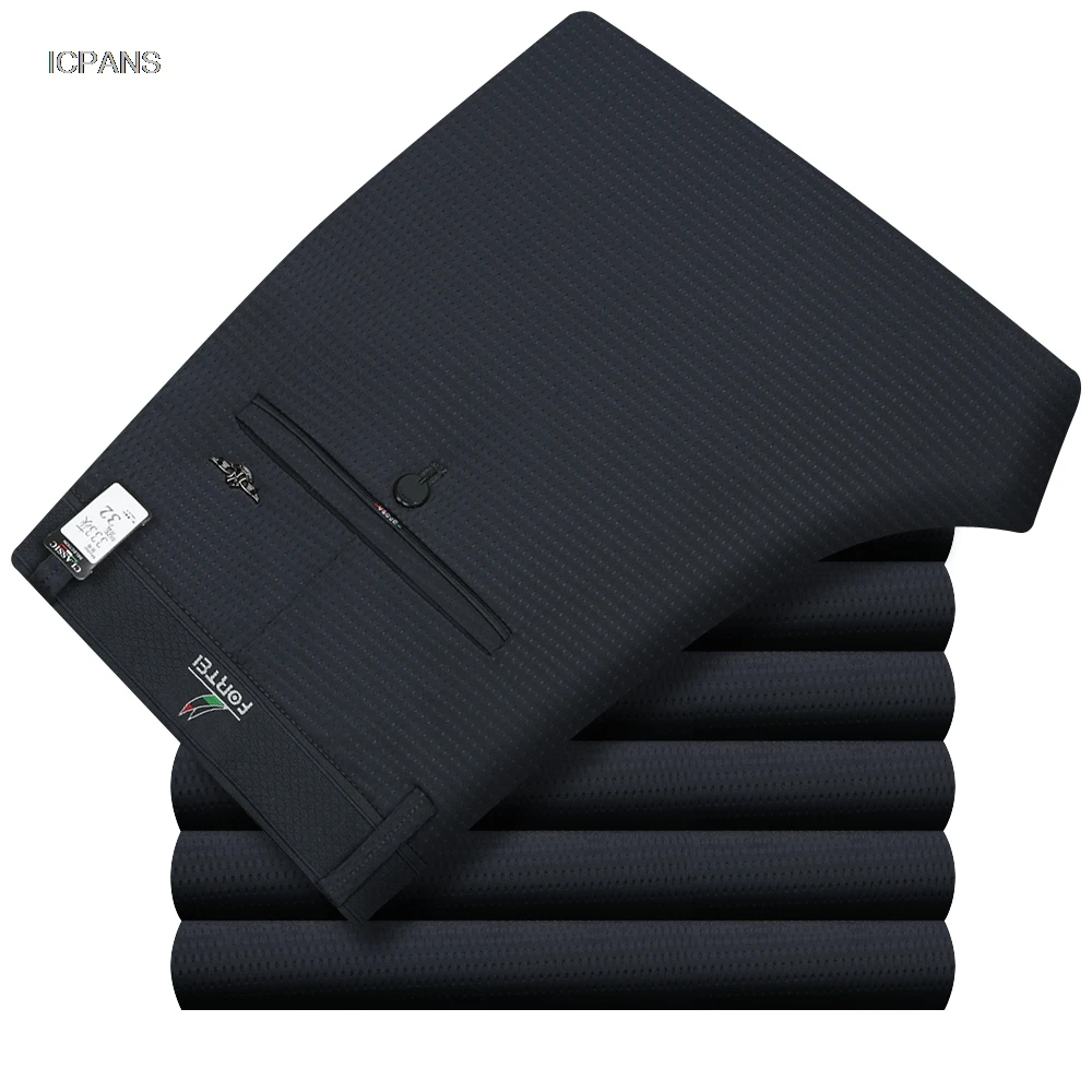 Cienkie letnie spodnie garnitu – Dress Pant Flat Front recenzja i cena